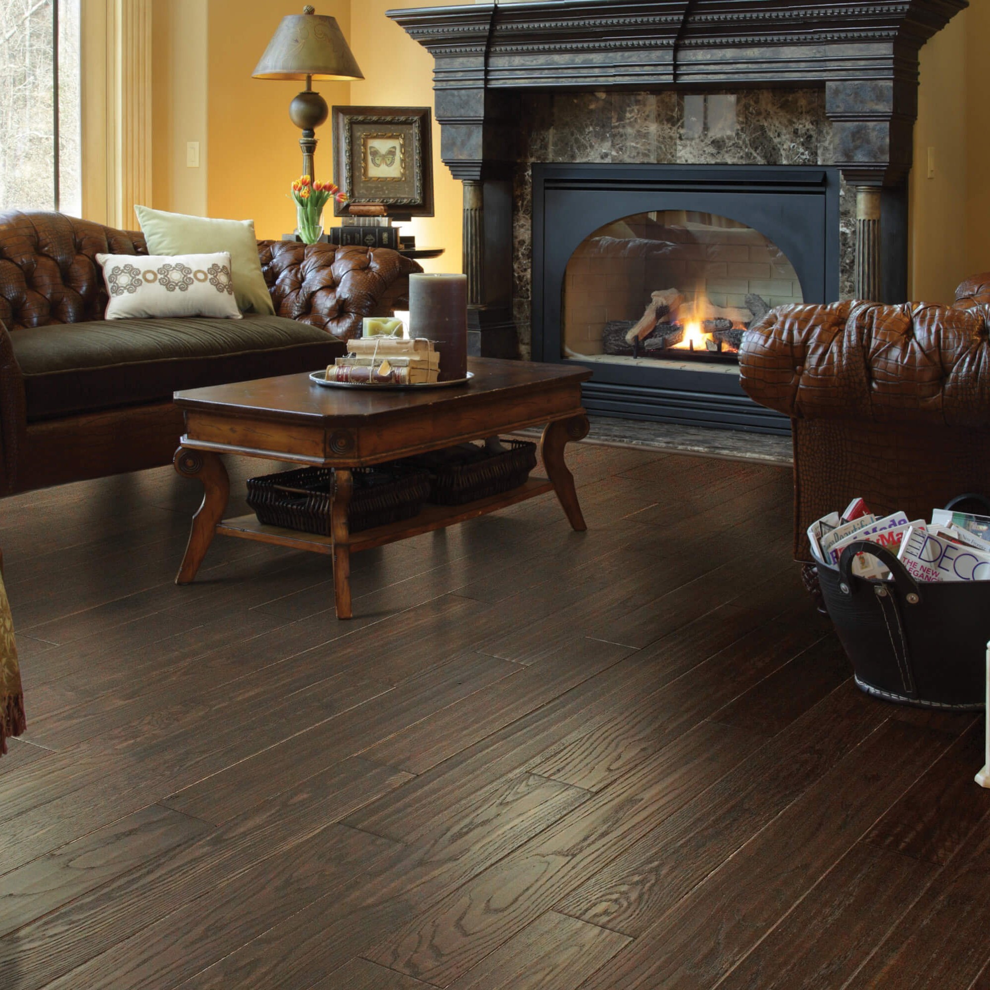 Living room Hardwood flooring | Star Flooring & Design